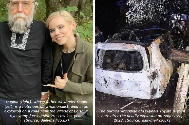 Click to enlarge Murdered Darya Dugina, daughter Alexander Dugin