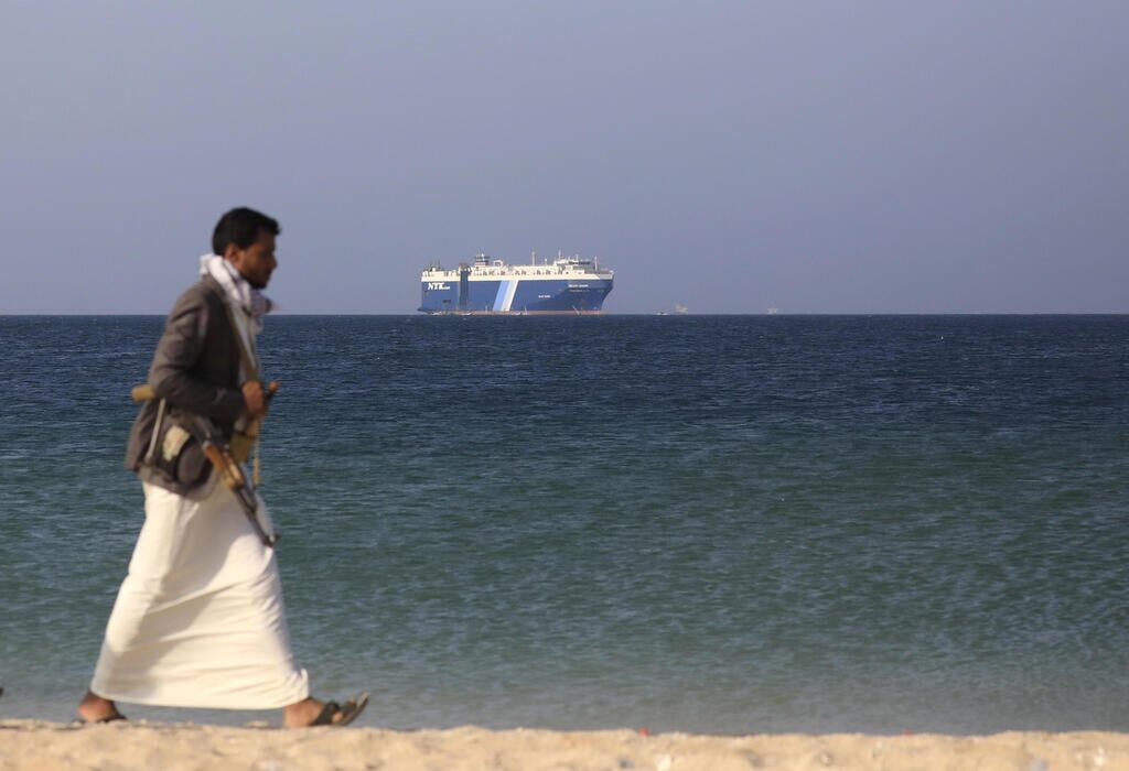 Click to enlarge houthi cargo ship