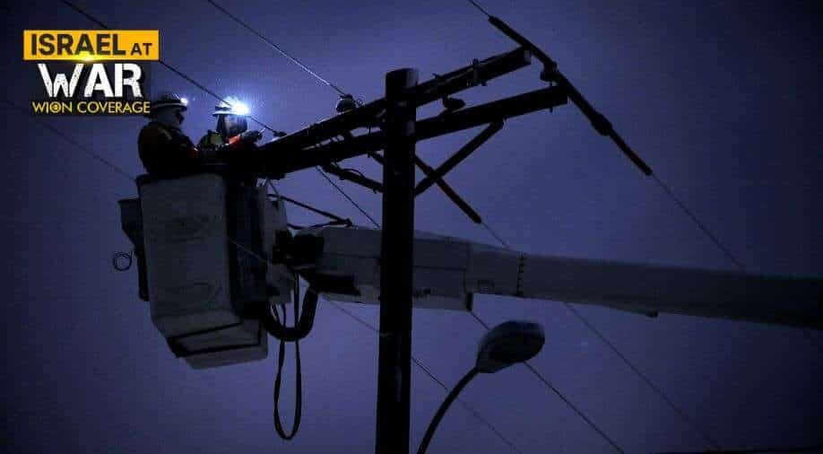 Click to enlarge israel power outage