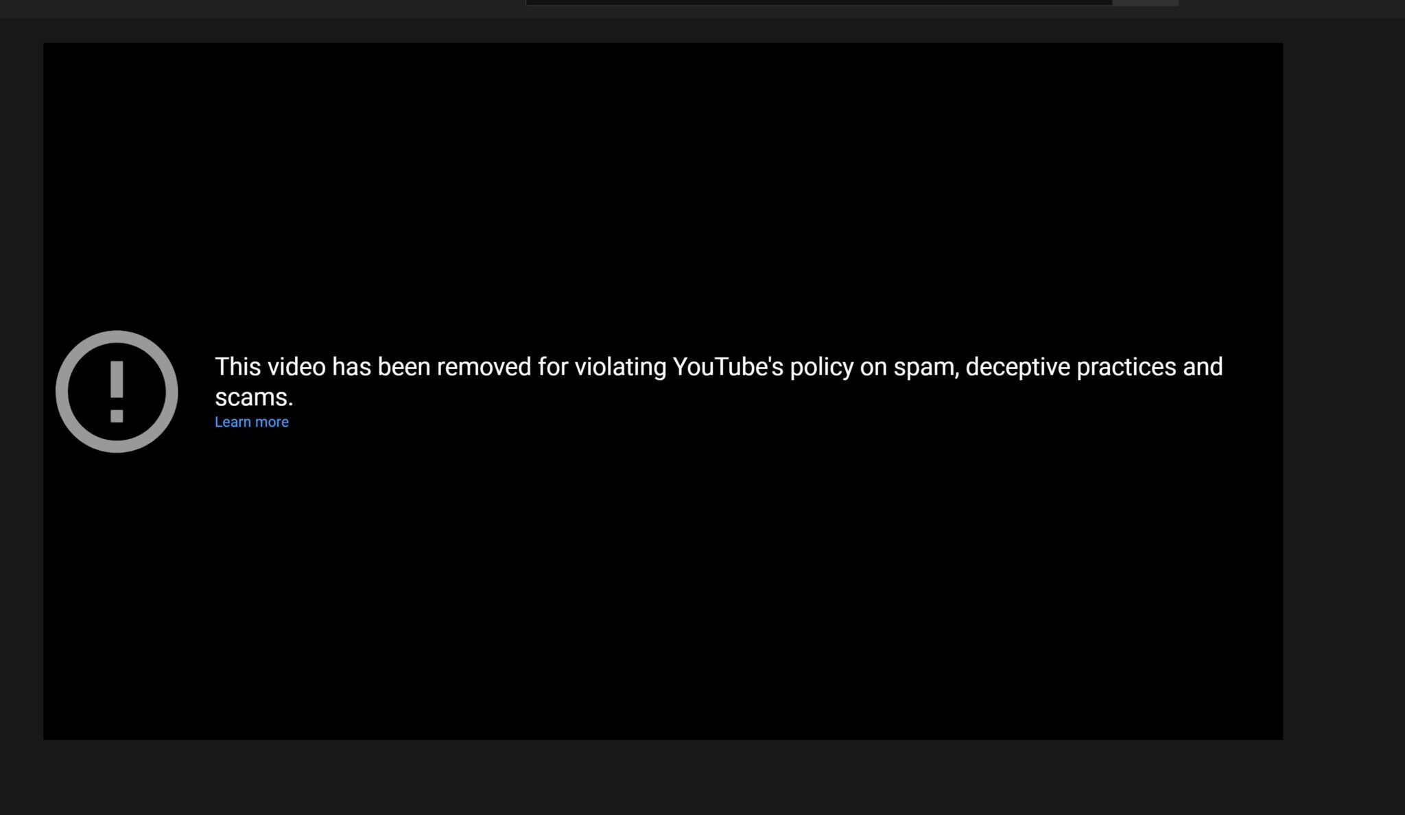 Click to enlarge YouTube Censorship Policy