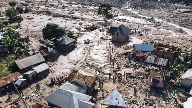 The hourslong rainfall in the district of Kananga in Kasai Central province destroyed many houses