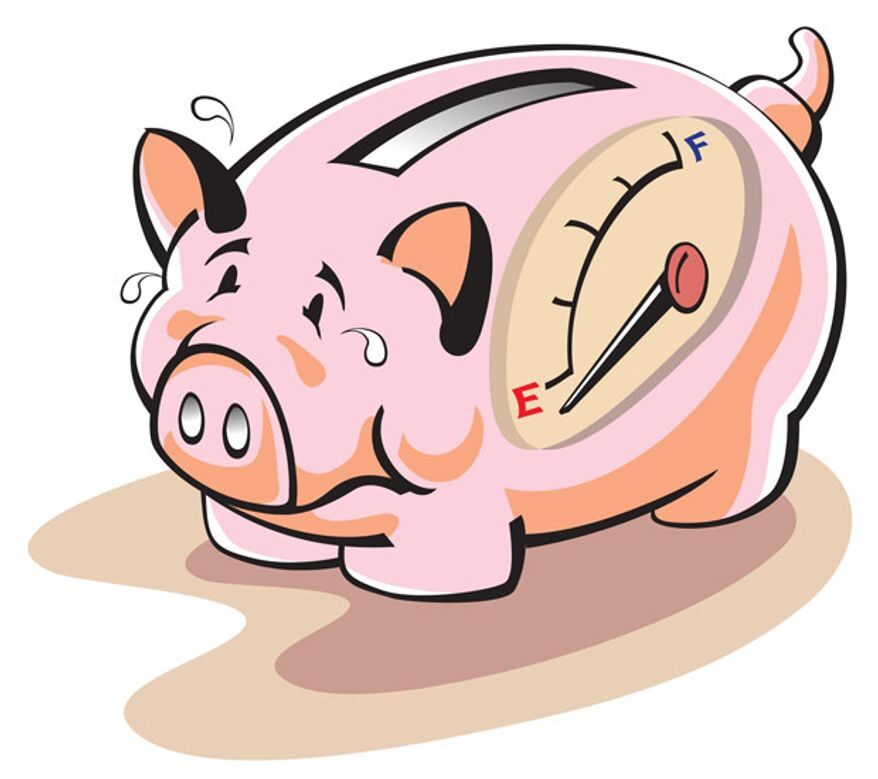 Click to enlarge Empty Piggy Bank
