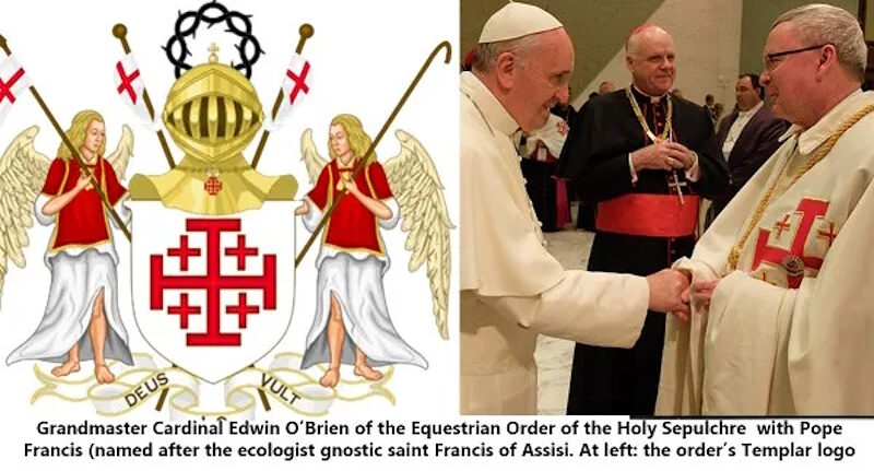 templar cross pope francis edwin o brien