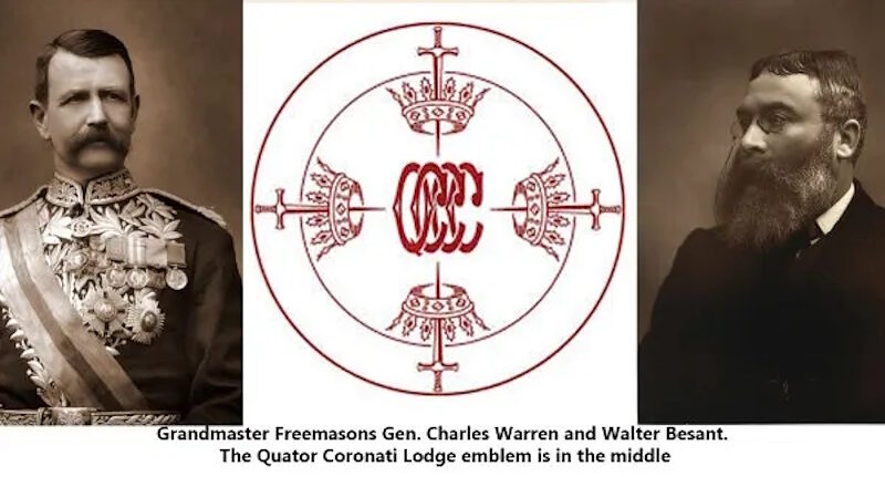 Quatuor Coronati Lodge symbol charles warren walter besant ark covenant holy grail