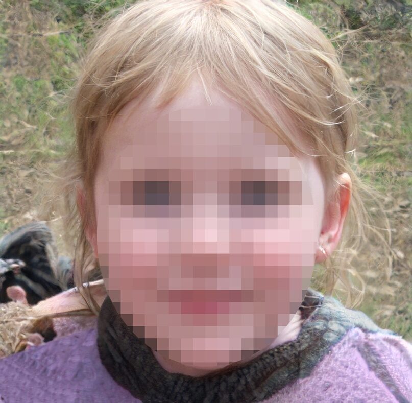 8-year-old Lena Moryshko from Mariupol