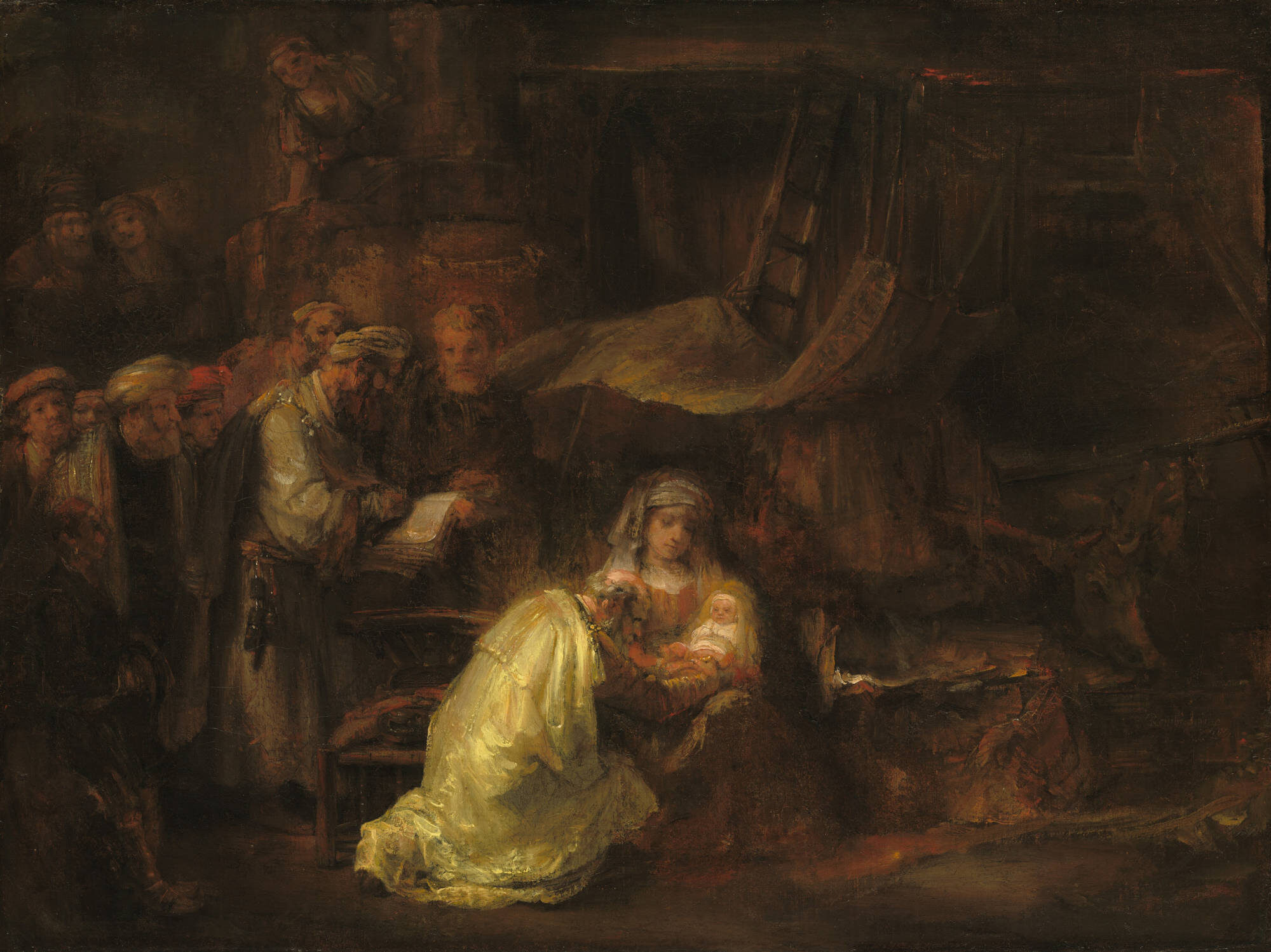 Click to enlarge “The Circumcision,” by Rembrandt van Rijn, 1661