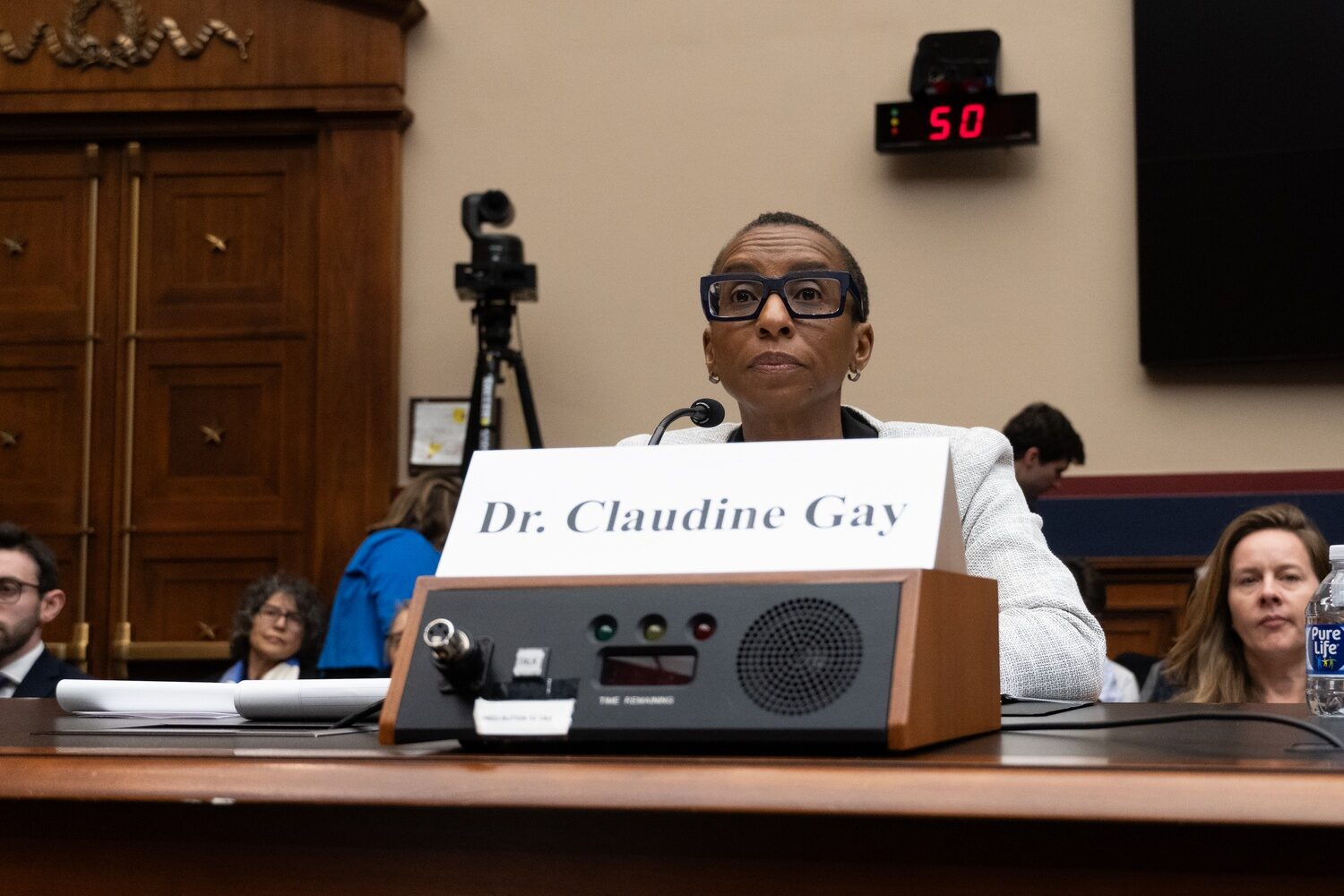 Click to enlarge Harvard President Claudine Gay