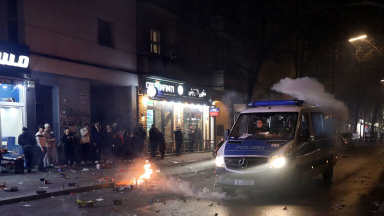 nye police berlin riots