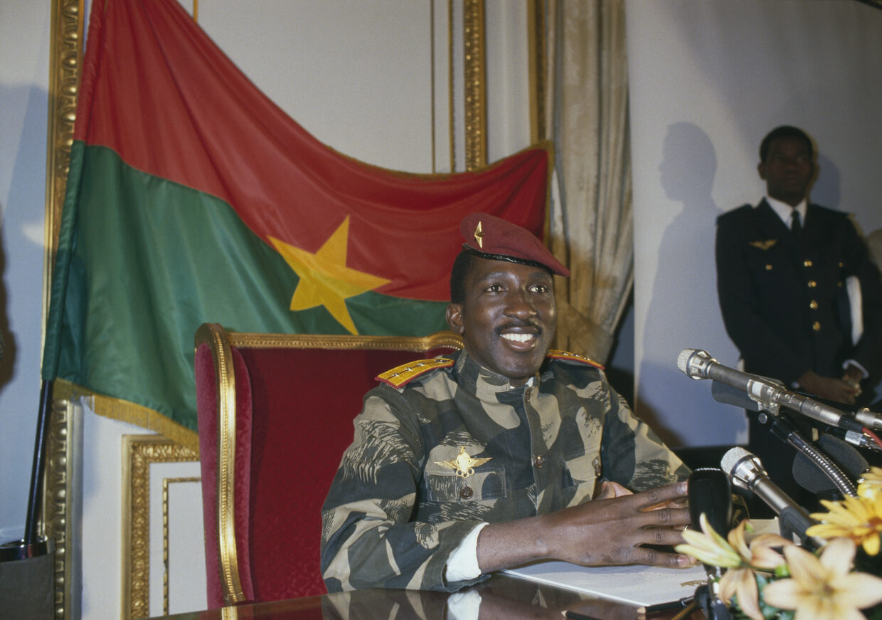 Click to enlarge Thomas Sankara, the President of Burkina Faso