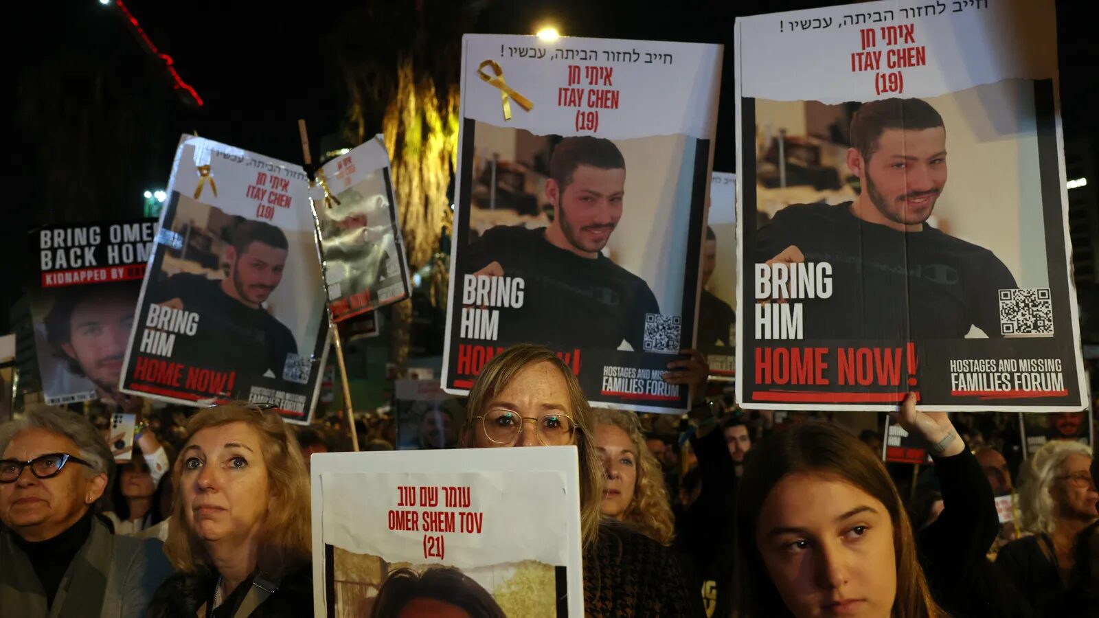 Click to enlarge tel aviv israel hostages