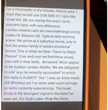 screenshot from social media