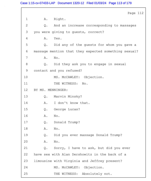 court transcript