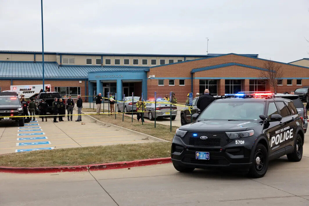 Click to enlarge Perry Middle and High School, Perry High School, Iowa school shooting
