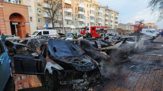Click to enlarge Ukrainian strike on Belgorod, Russia