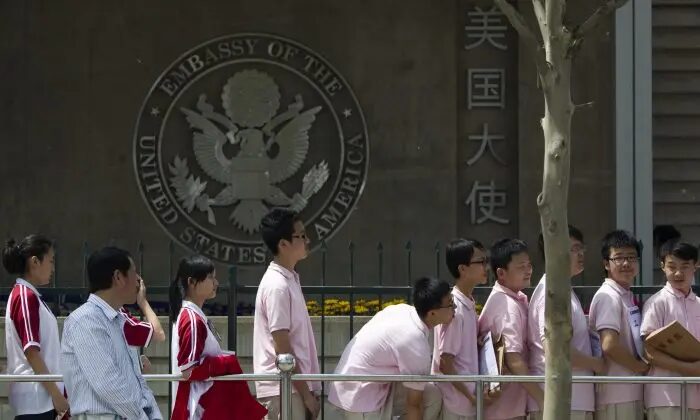 chinese students us embassy