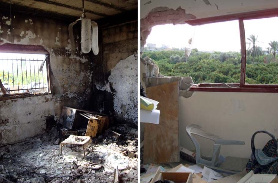 January 3, shells flew dangerously close to the Red Crescent station in the district east of Jabaliya