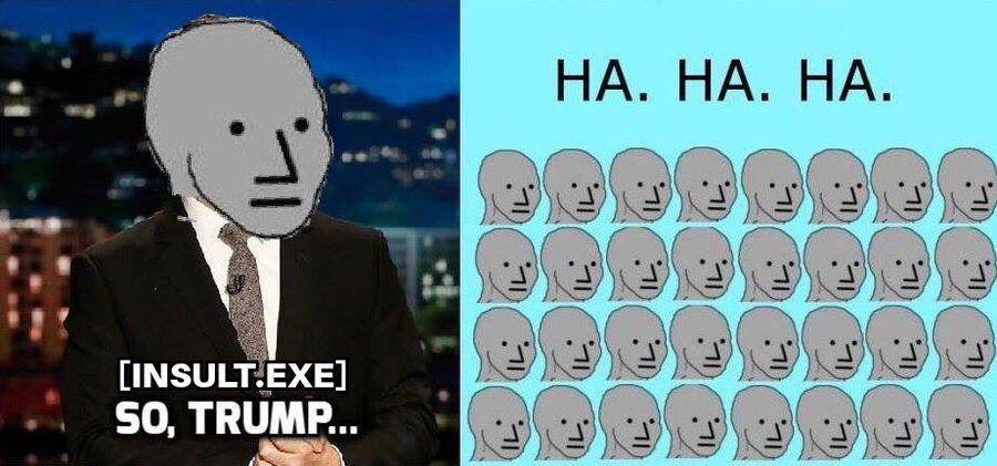 Click to enlarge late night npc meme