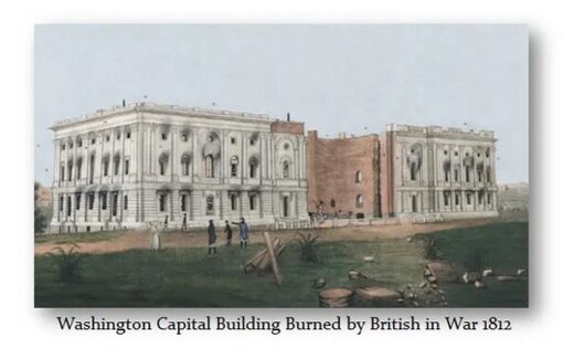 US Capitol Burned War of 1812
