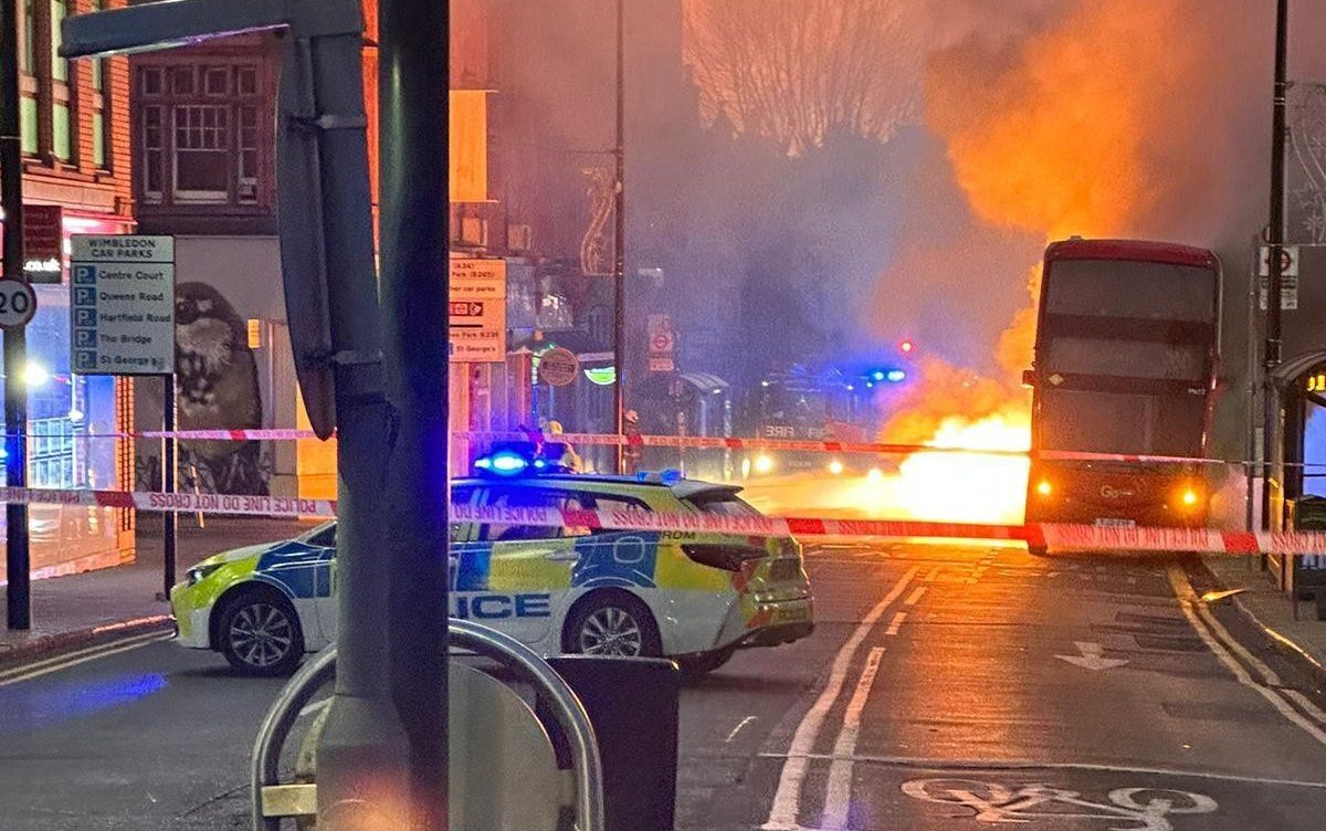 bus on fire 1