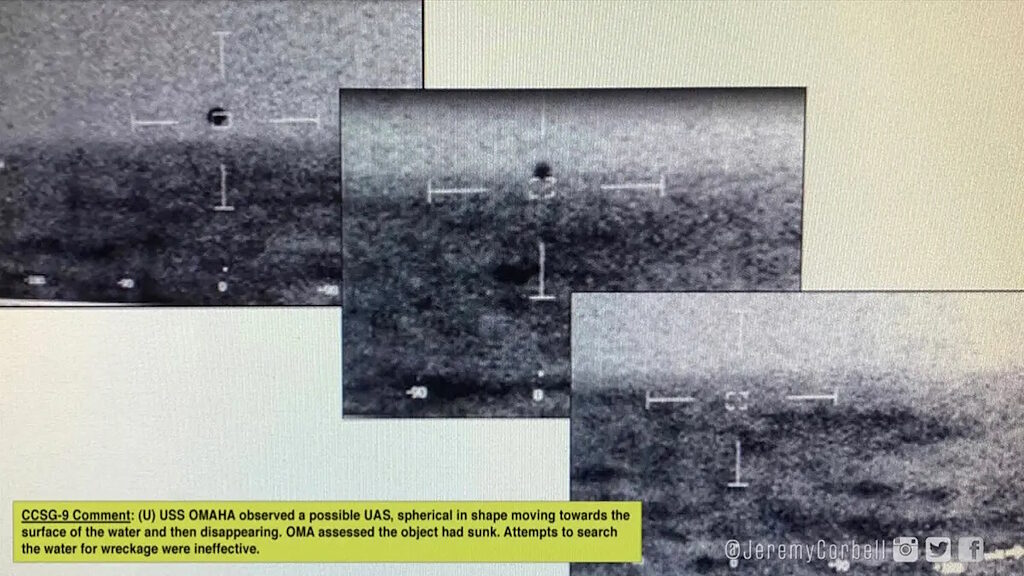 Click to enlarge acorn ufo navy oceana underwater