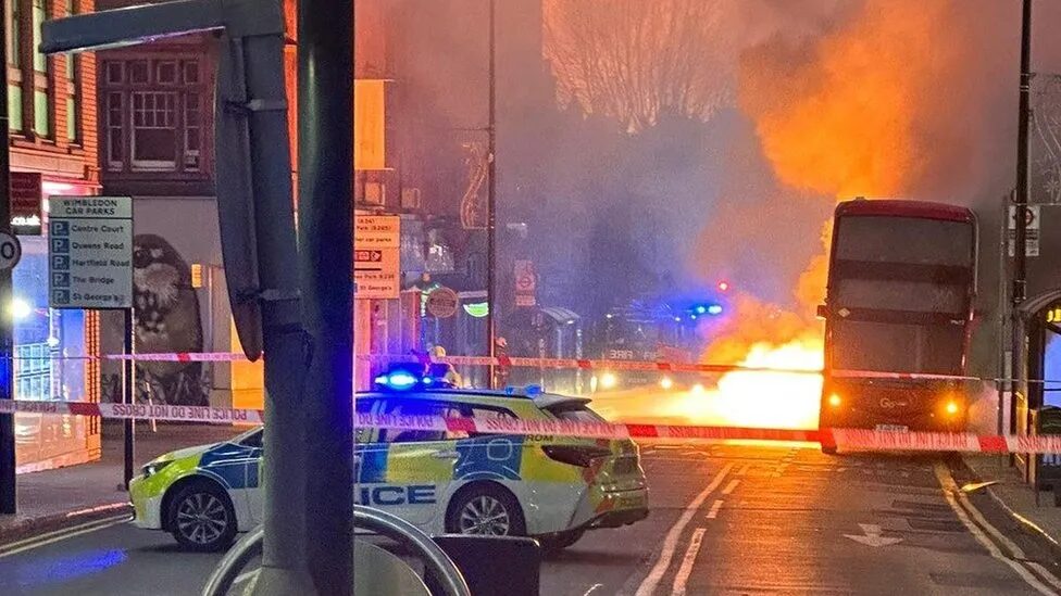 Click to enlarge electric bus fire