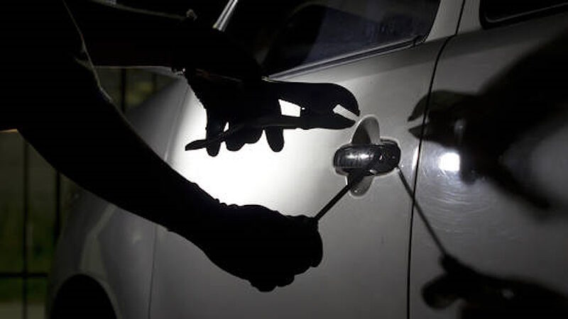 car thief automobile breakin