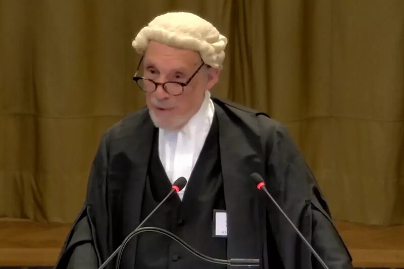 Click to enlarge Professor Malcolm Shaw KC international court of justice israel defense