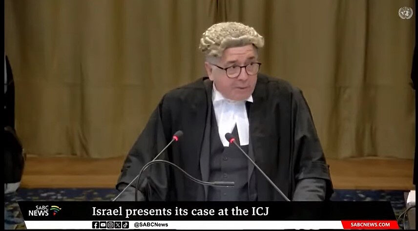 Click to enlarge Christopher Straker KC icj israel defense
