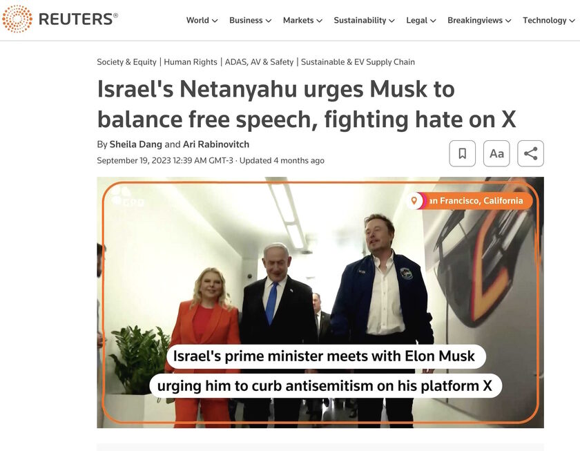 Click to enlarge netanyahu elon musk censor twitter israel