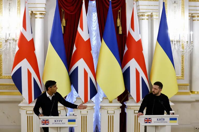 Click to enlarge Zelenskyy and Sunak