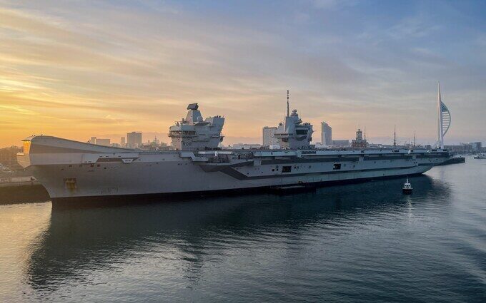Click to enlarge UK aircraft carrier