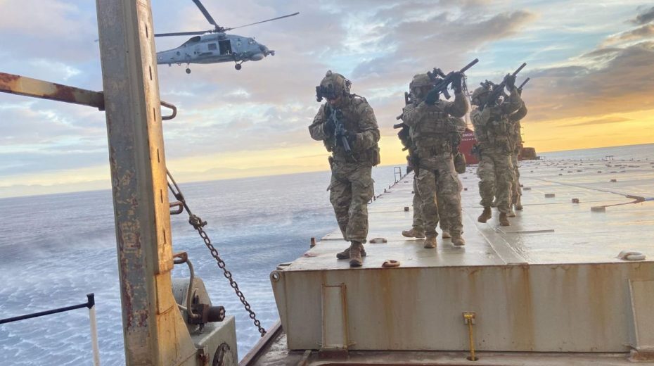 Click to enlarge Soldiers on Ship