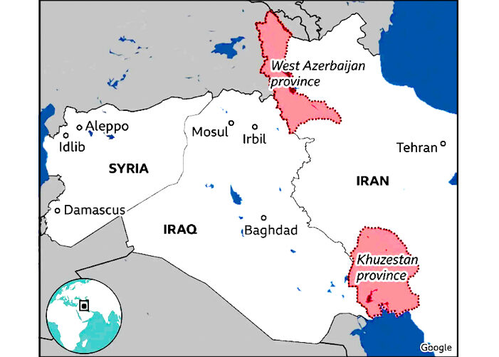 Click to enlarge Map of Syria
