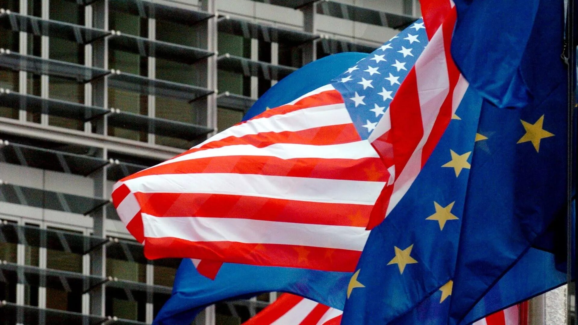 Click to enlarge US & NATO Flags