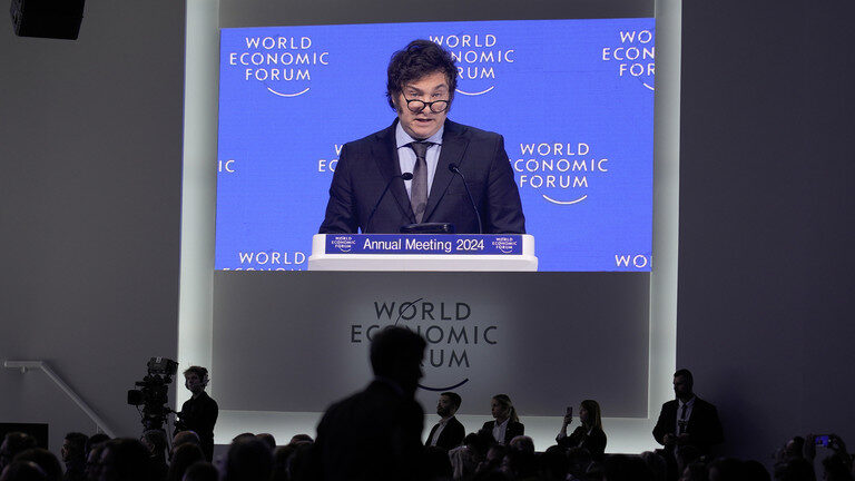 javier milei davos