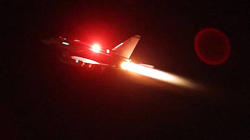 Yemen airstrikes RAF Typhoon