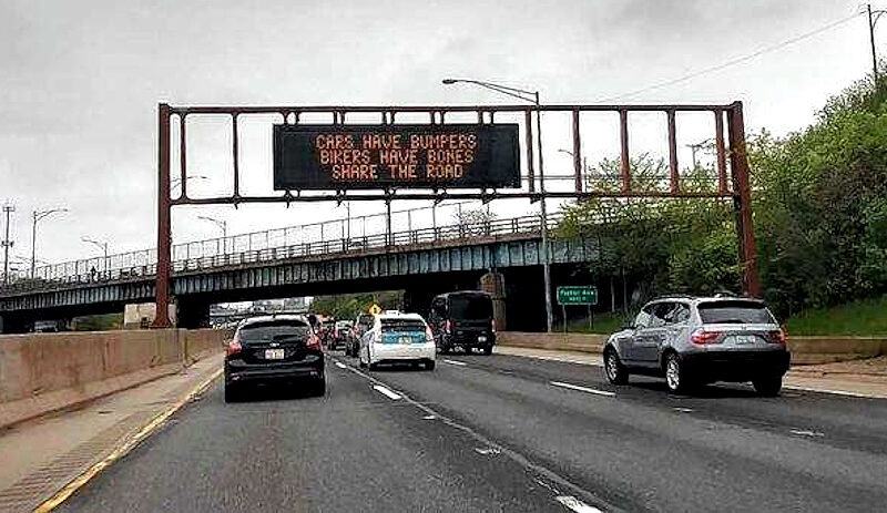 Click to enlarge funny highway sign illinois banned