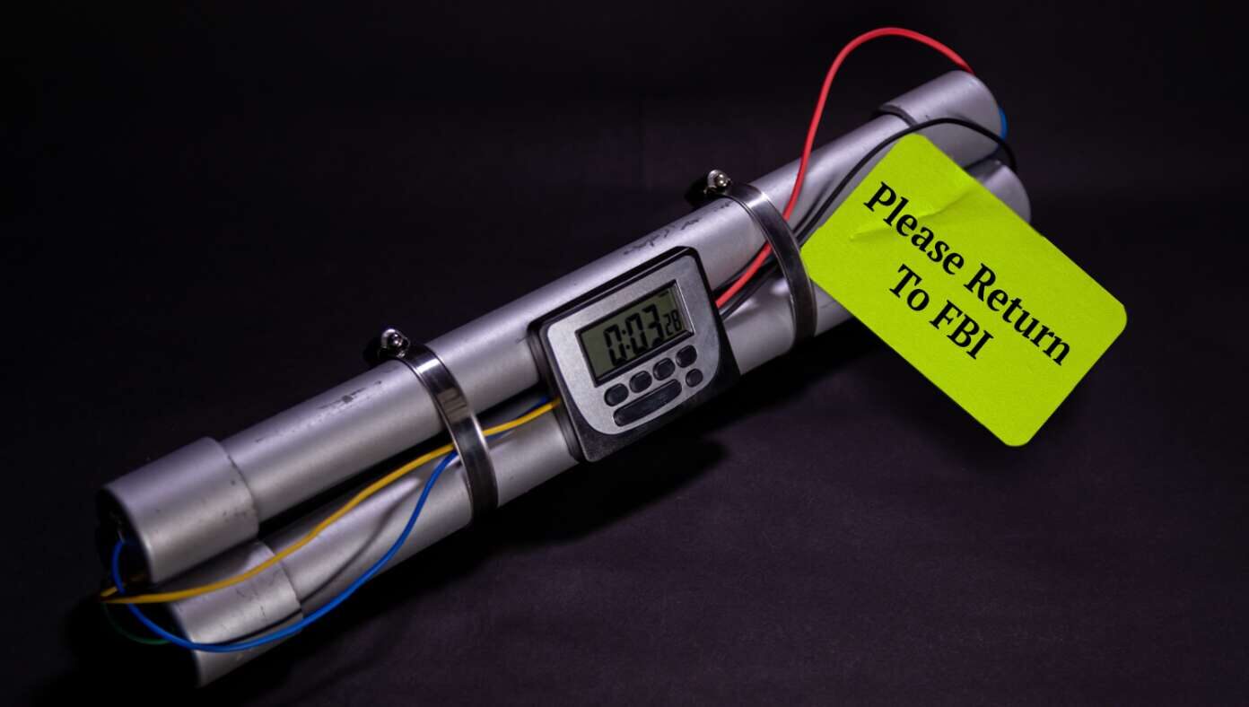 pipe bomb fbi satire