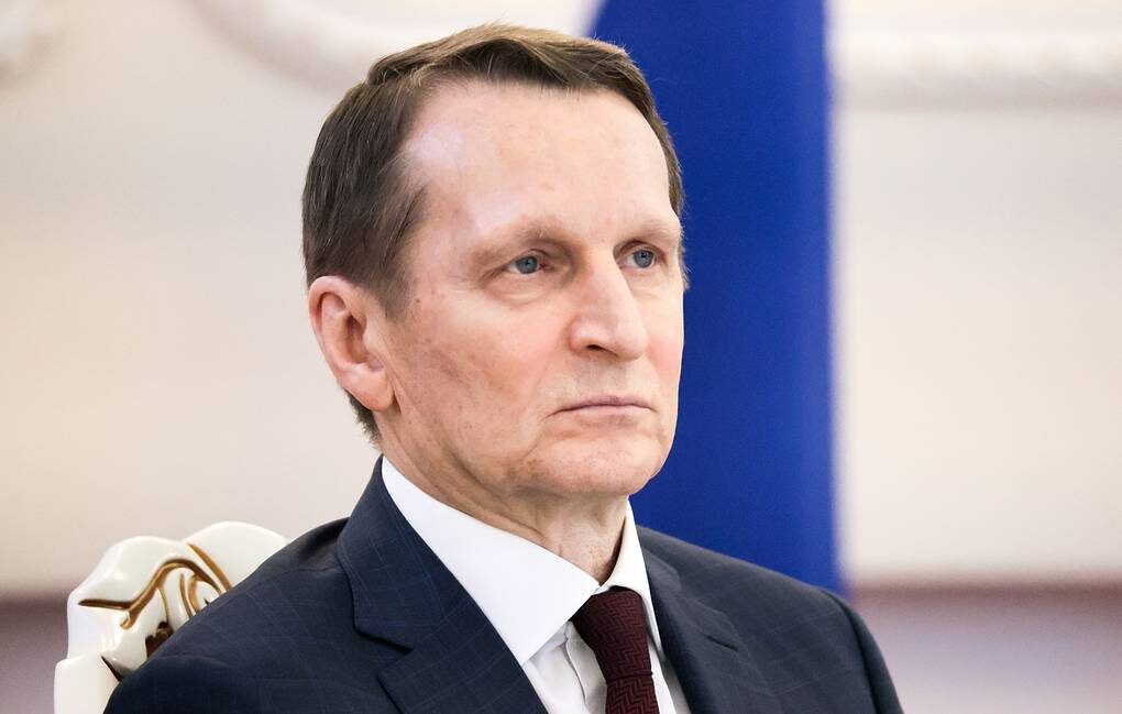 Click to enlarge Russian Foreign Intelligence Service Director Sergey Naryshkin