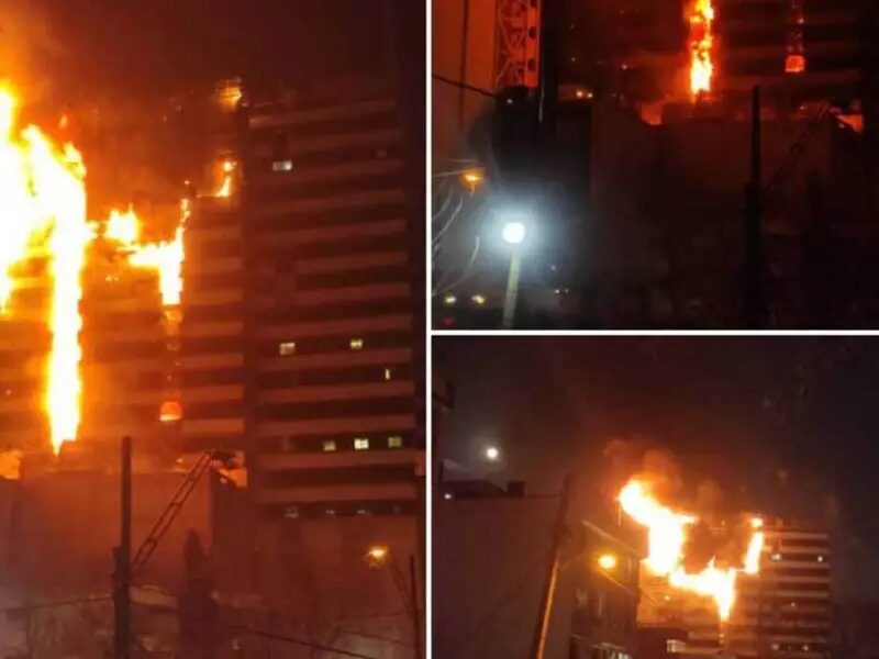 Click to enlarge iran fire hospital