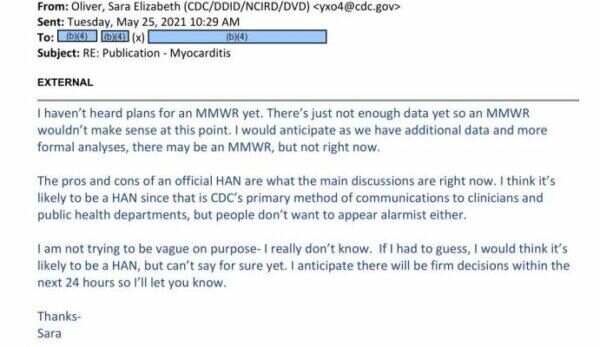 internal CDC email