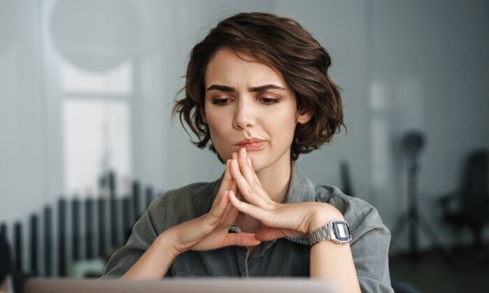 Click to enlarge woman thinking