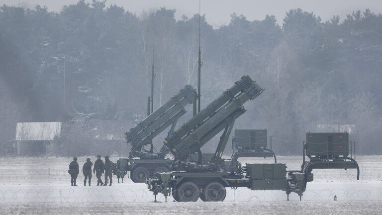 Patriot missile launchers