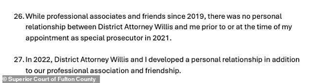 Click to enlarge fani willis nathan wade affair trump proscutors