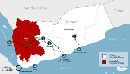 yemen map ansarallah saudi