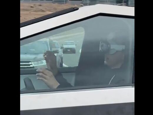 Tesla truck, VR, VR driving Tesla