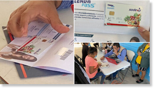 Click to enlarge Cash cards going out to immigrants