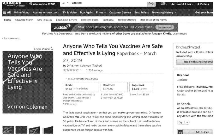 Click to enlarge vernon cole covid vaccine book amazon