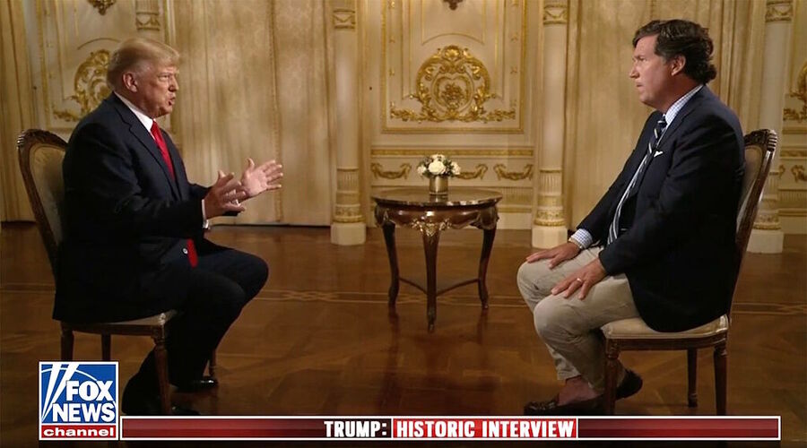 Click to enlarge donald trump tucker carlson