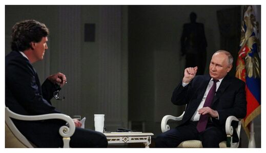 Click to enlarge Tucker Interviews Putin